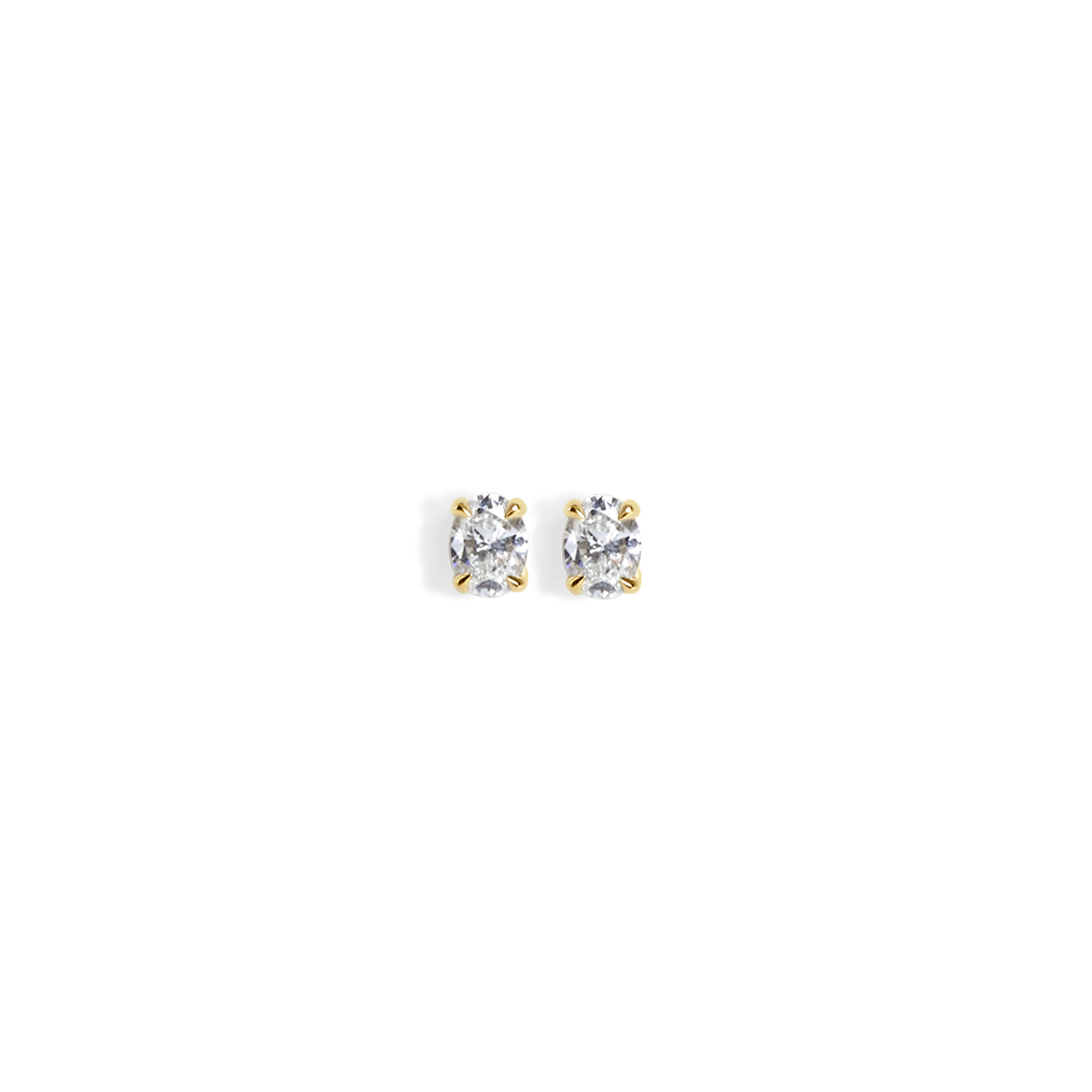 Kishani Aura 1.5ct Oval Diamond Studs
