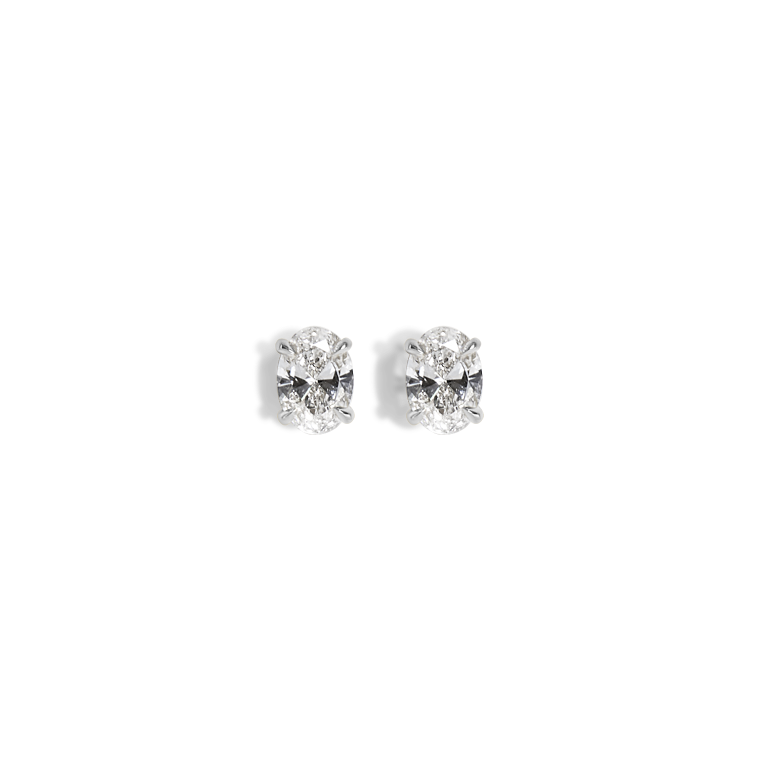 Kishani Aura 1.5ct Oval Diamond Studs
