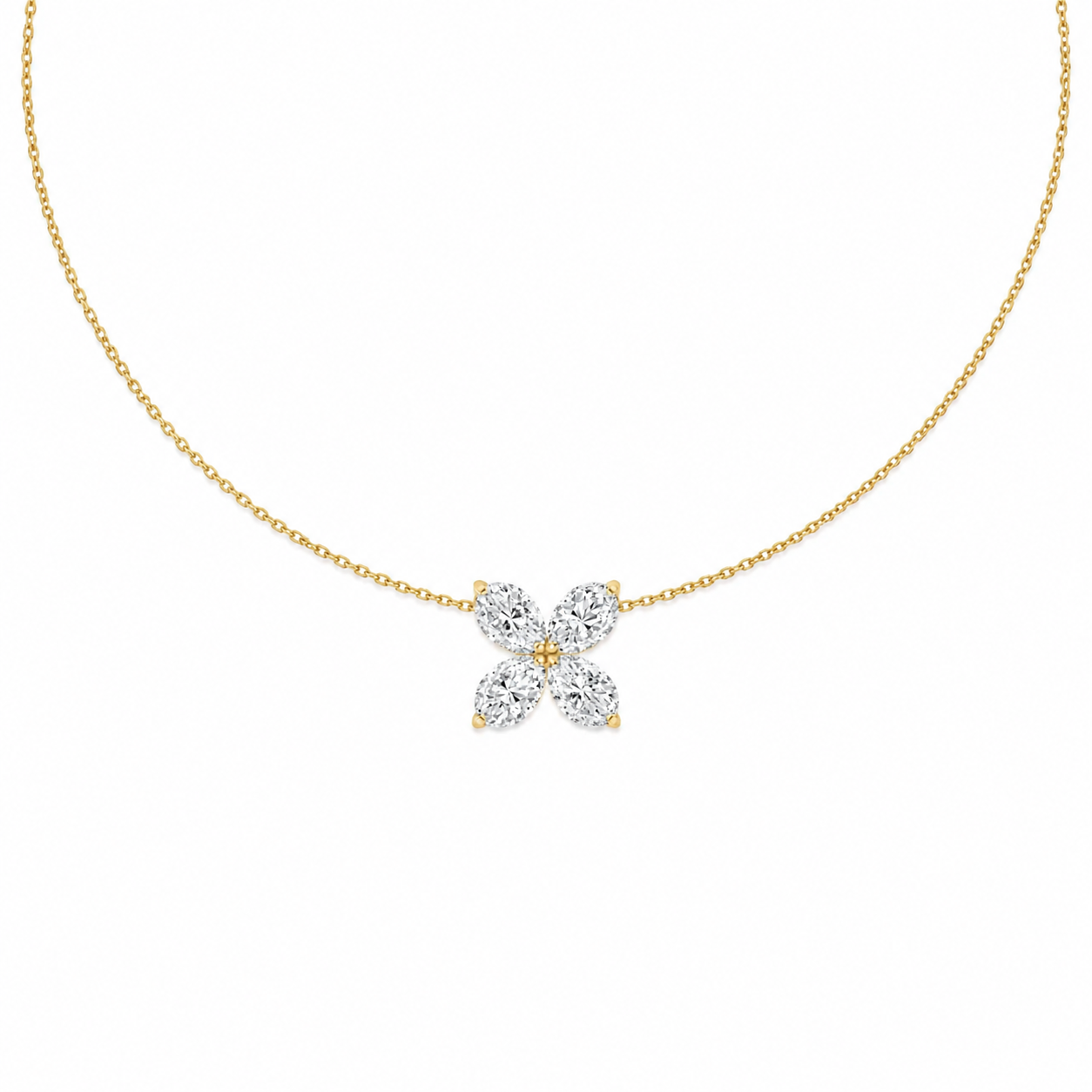 Bella pear necklace