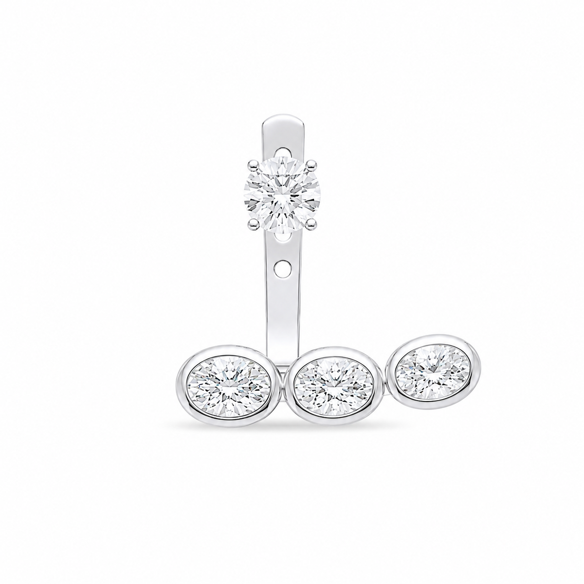 Skylar jacket trio oval earring