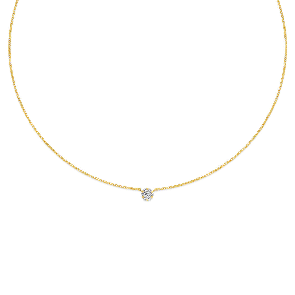 Ava round necklace