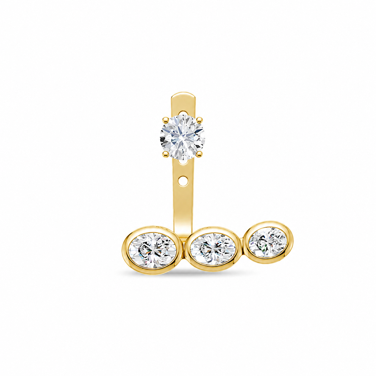 Skylar jacket trio oval earring