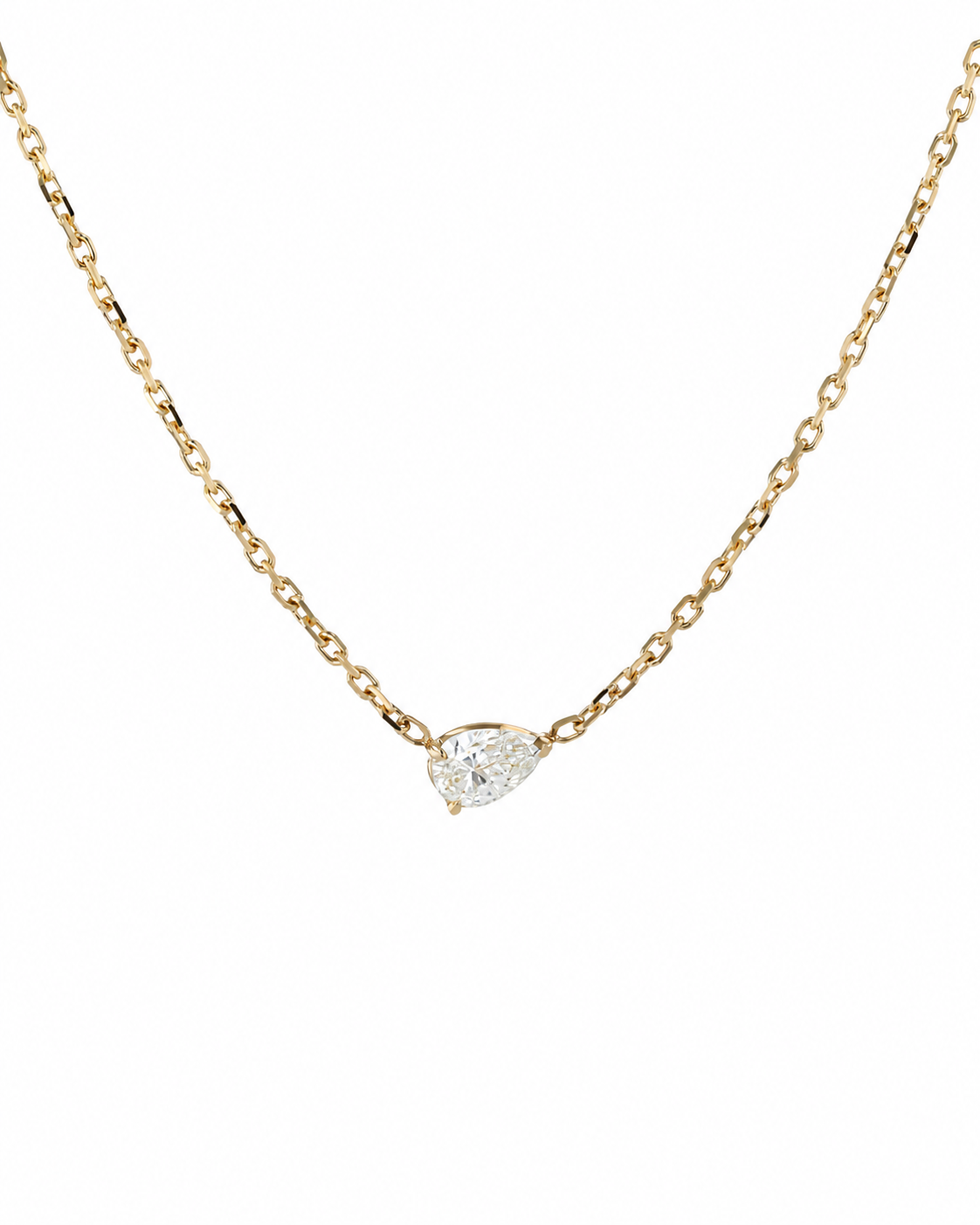 Eliote pear floating necklace