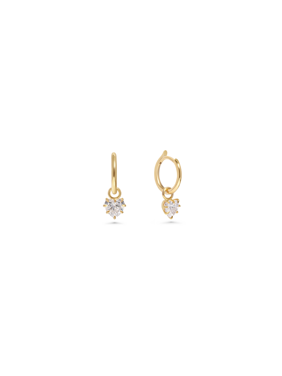 Allen heart hoop earrings