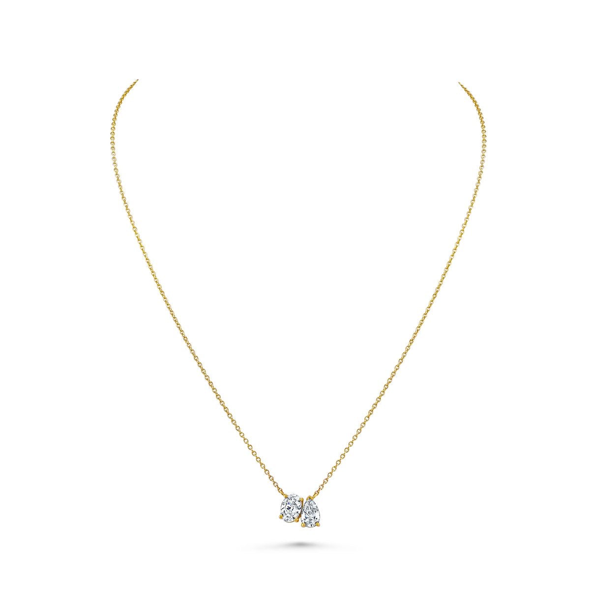 Billy oval-pear toiet moi necklace