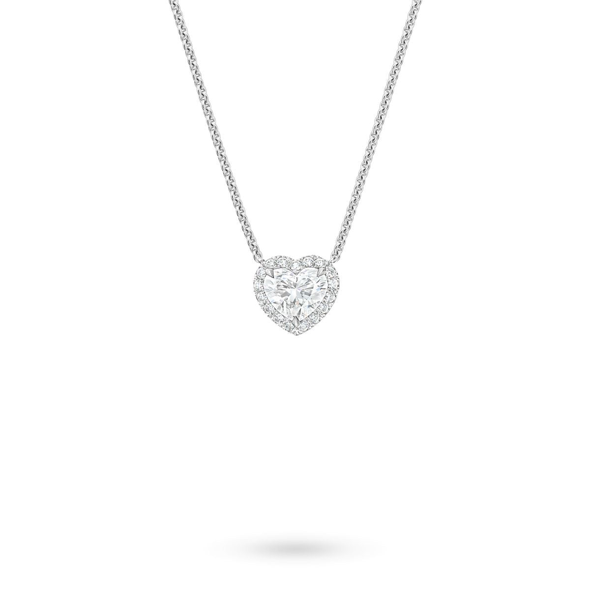 Divina heart halo necklace
