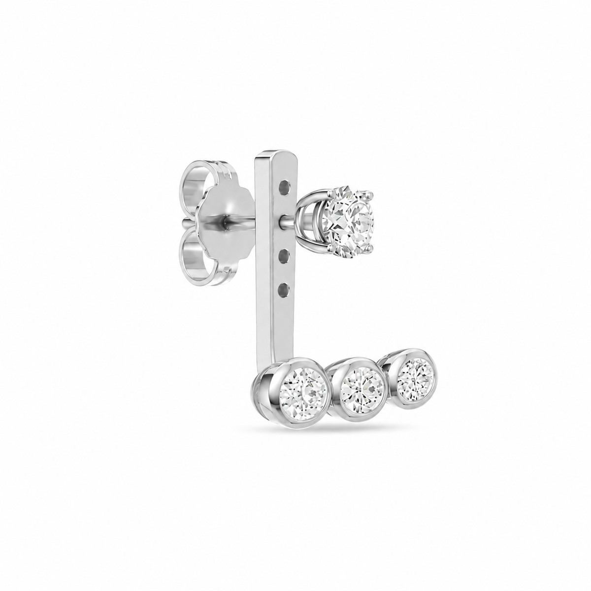Skylar jacket trio oval earring