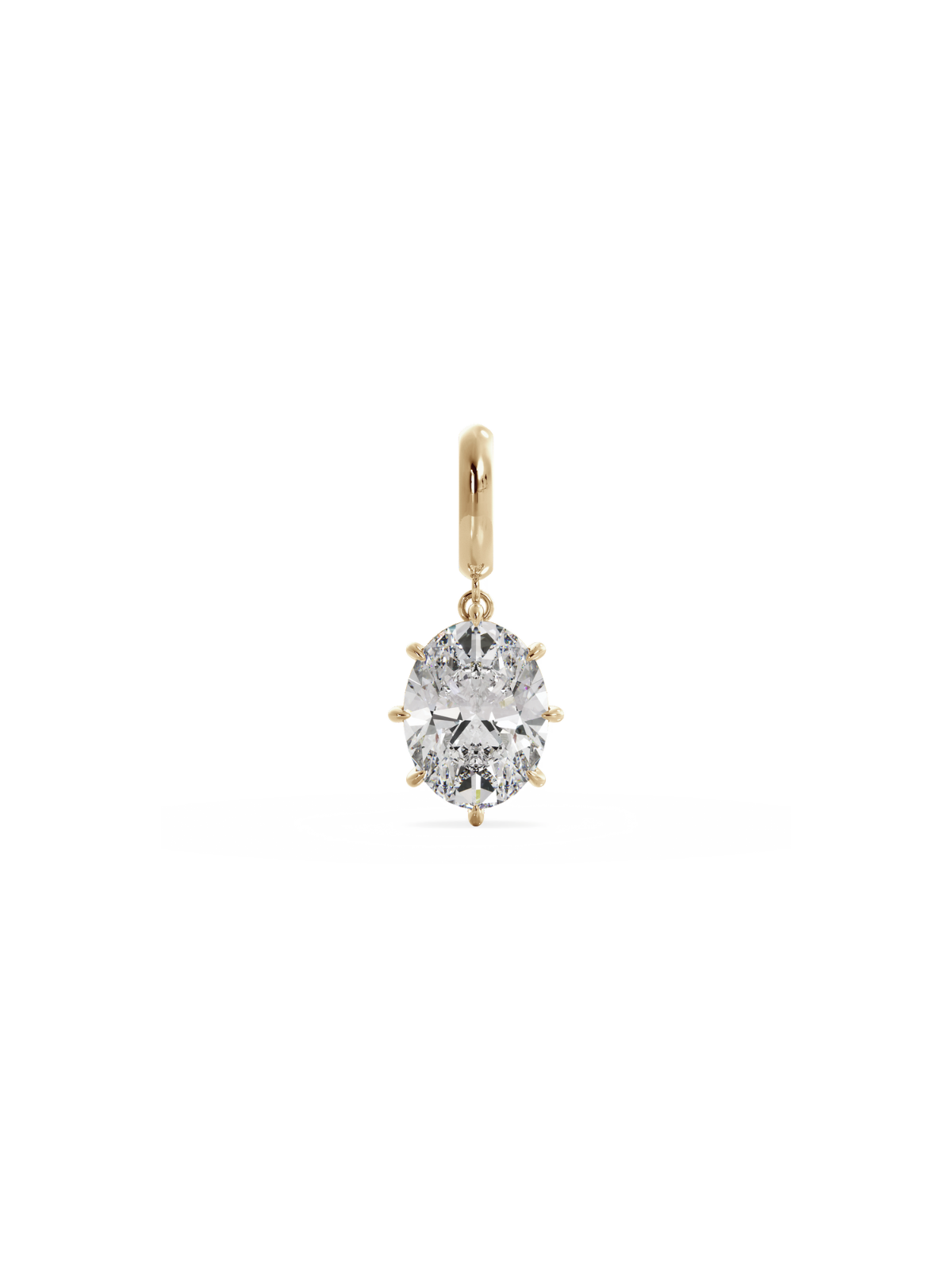 Ava oval solitare necklace