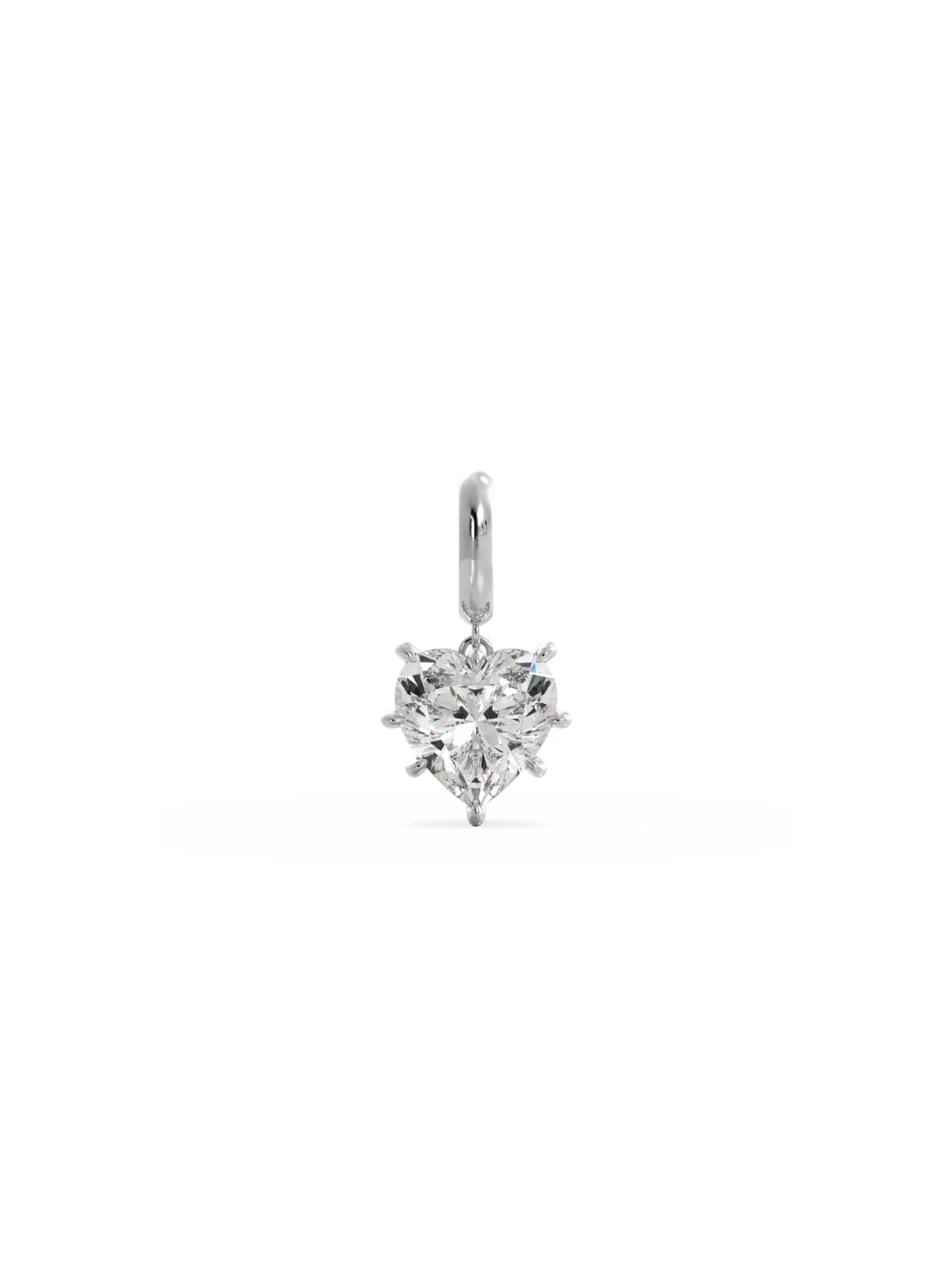 Ava heart solitare necklace