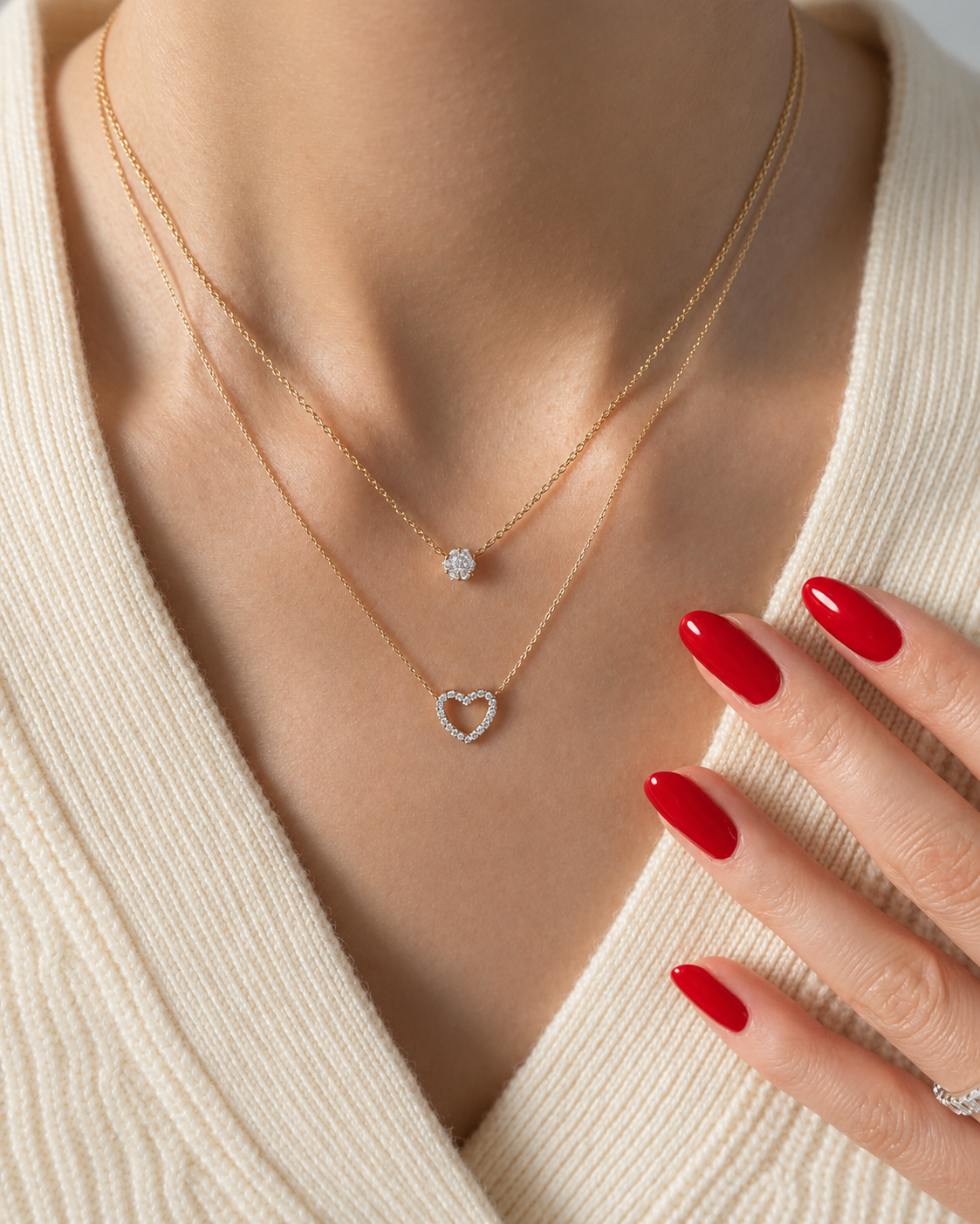 Ava round necklace