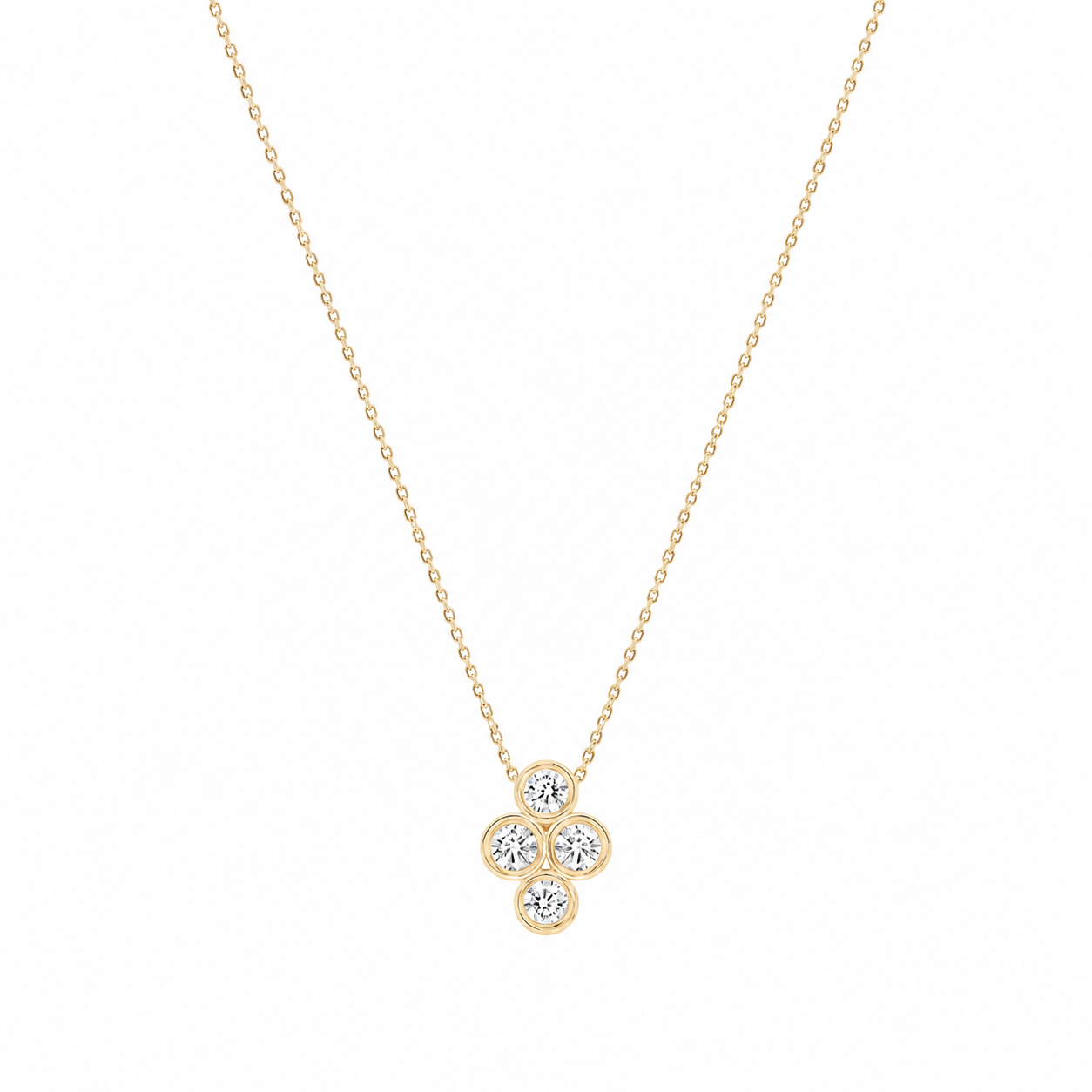 Jean cluster necklace