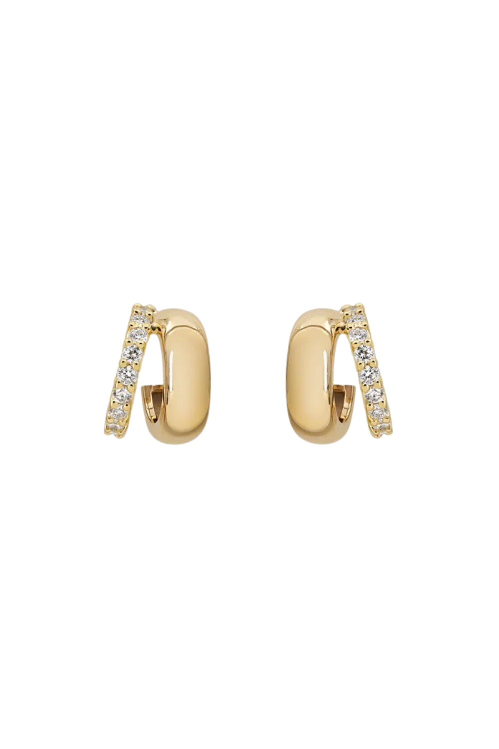 Band Diamond Earrings