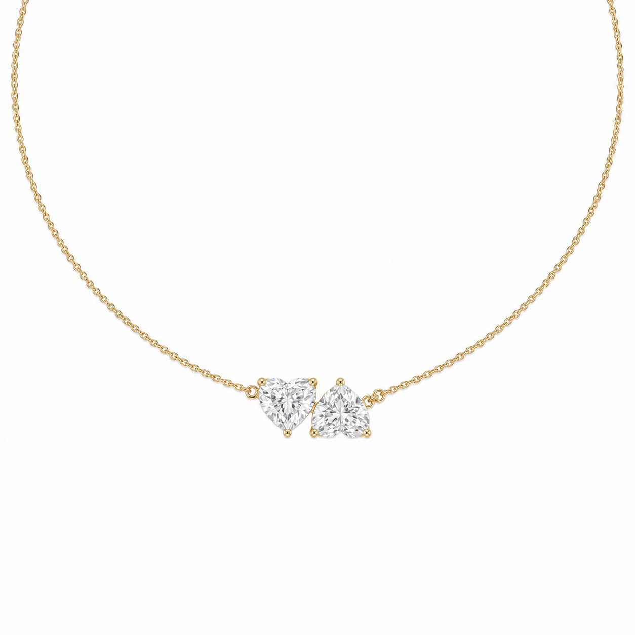 Billy inverted heart toi moi necklace