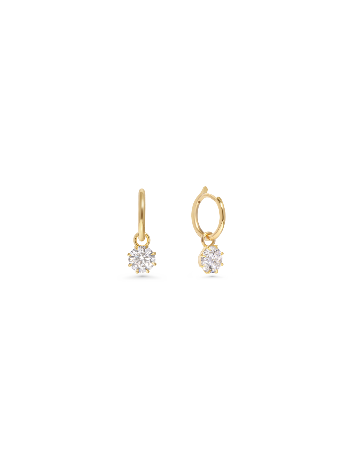 Allen round hoop earrings