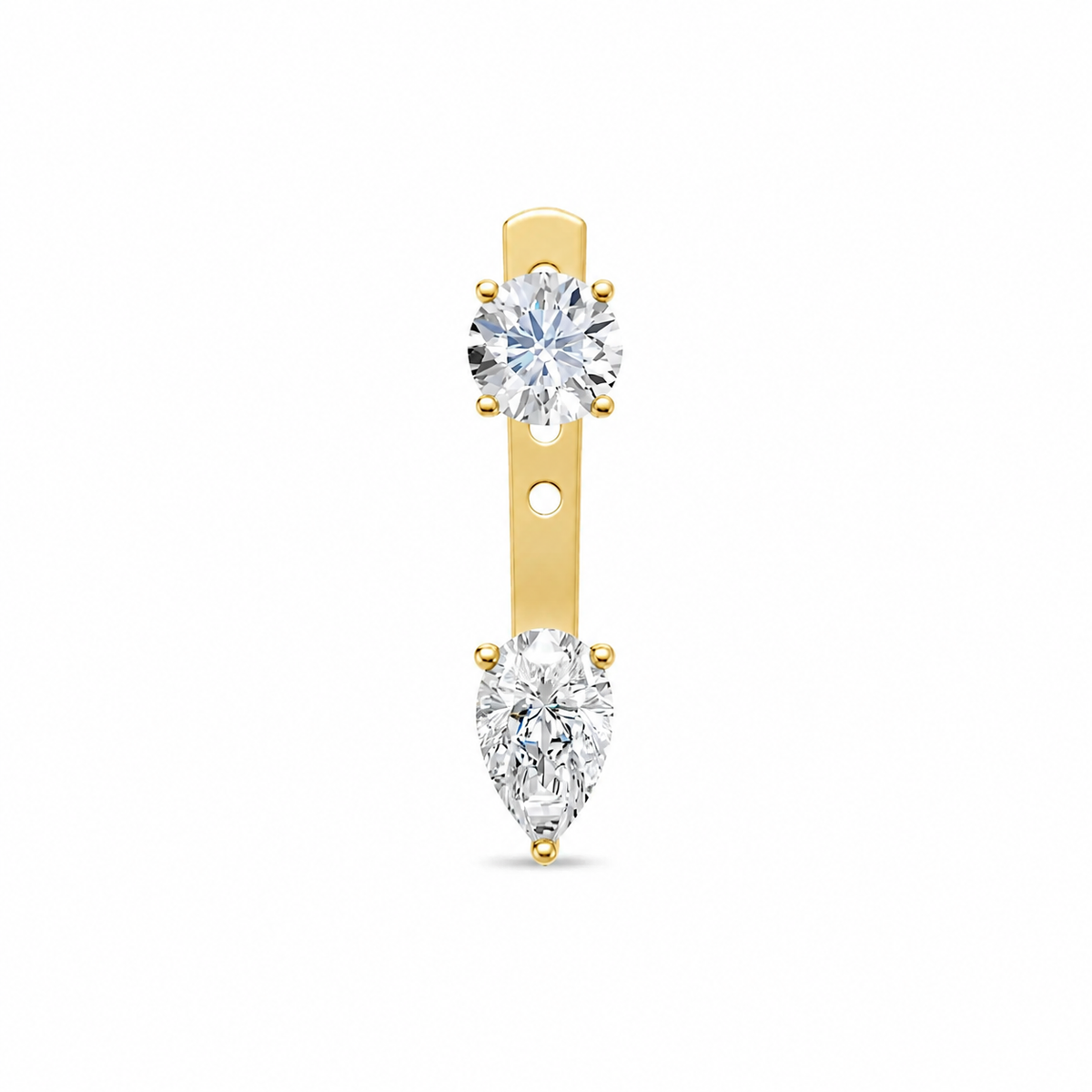Skylar jacket round-pear earring
