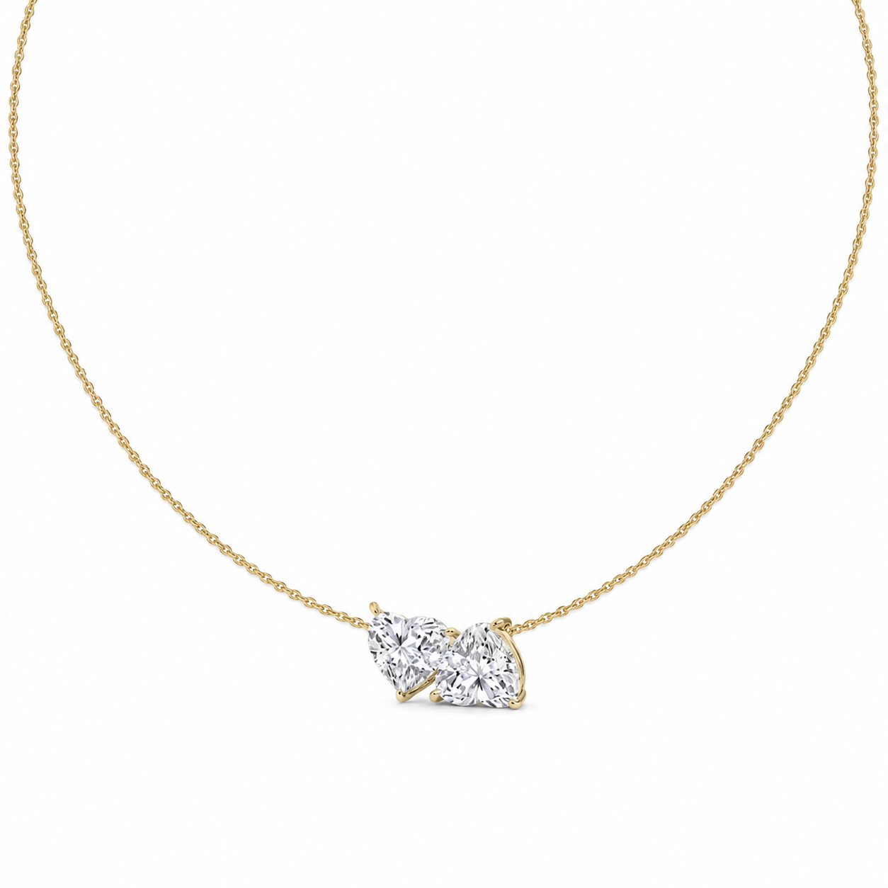 Billy inverted heart toi moi necklace