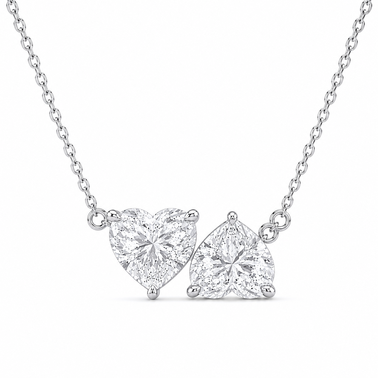 Billy inverted heart toi moi necklace