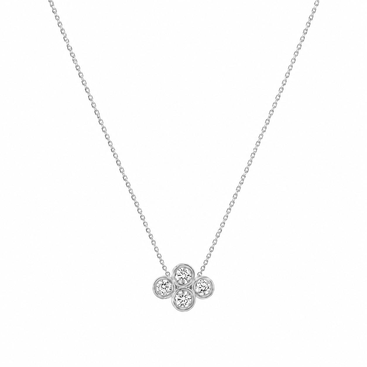 Jean cluster necklace
