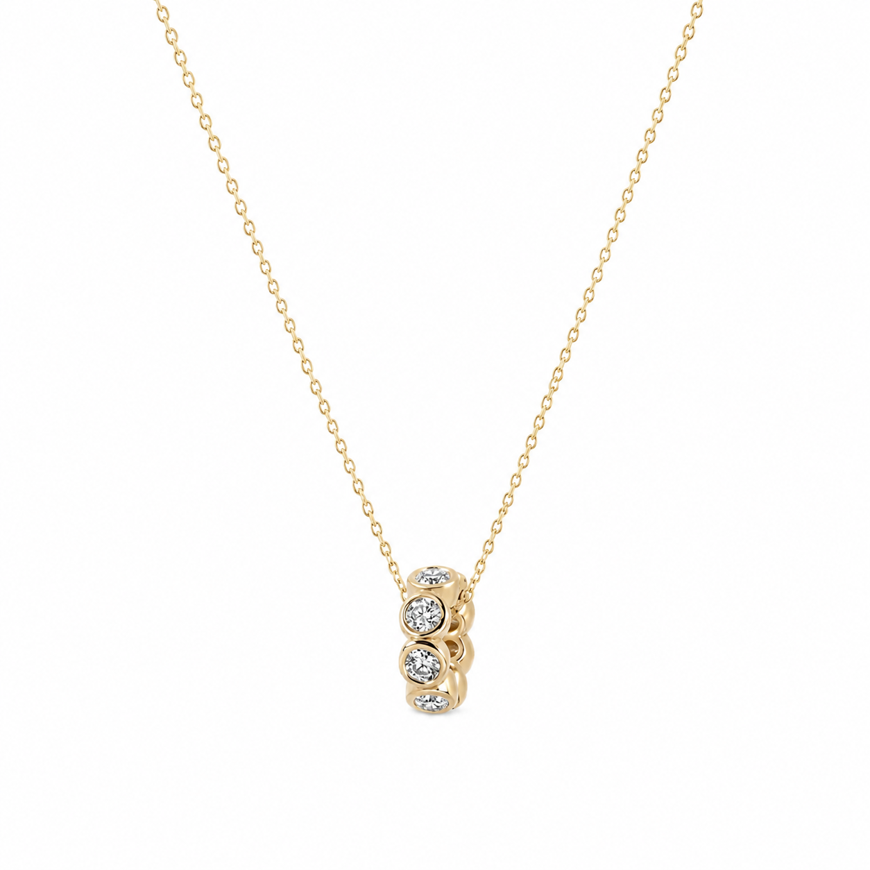 Carla round circle pendant