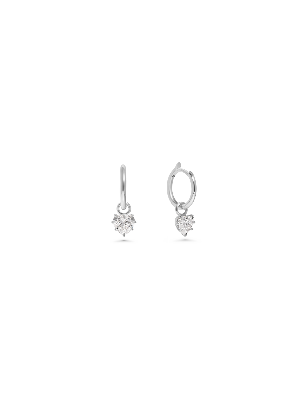 Allen heart hoop earrings