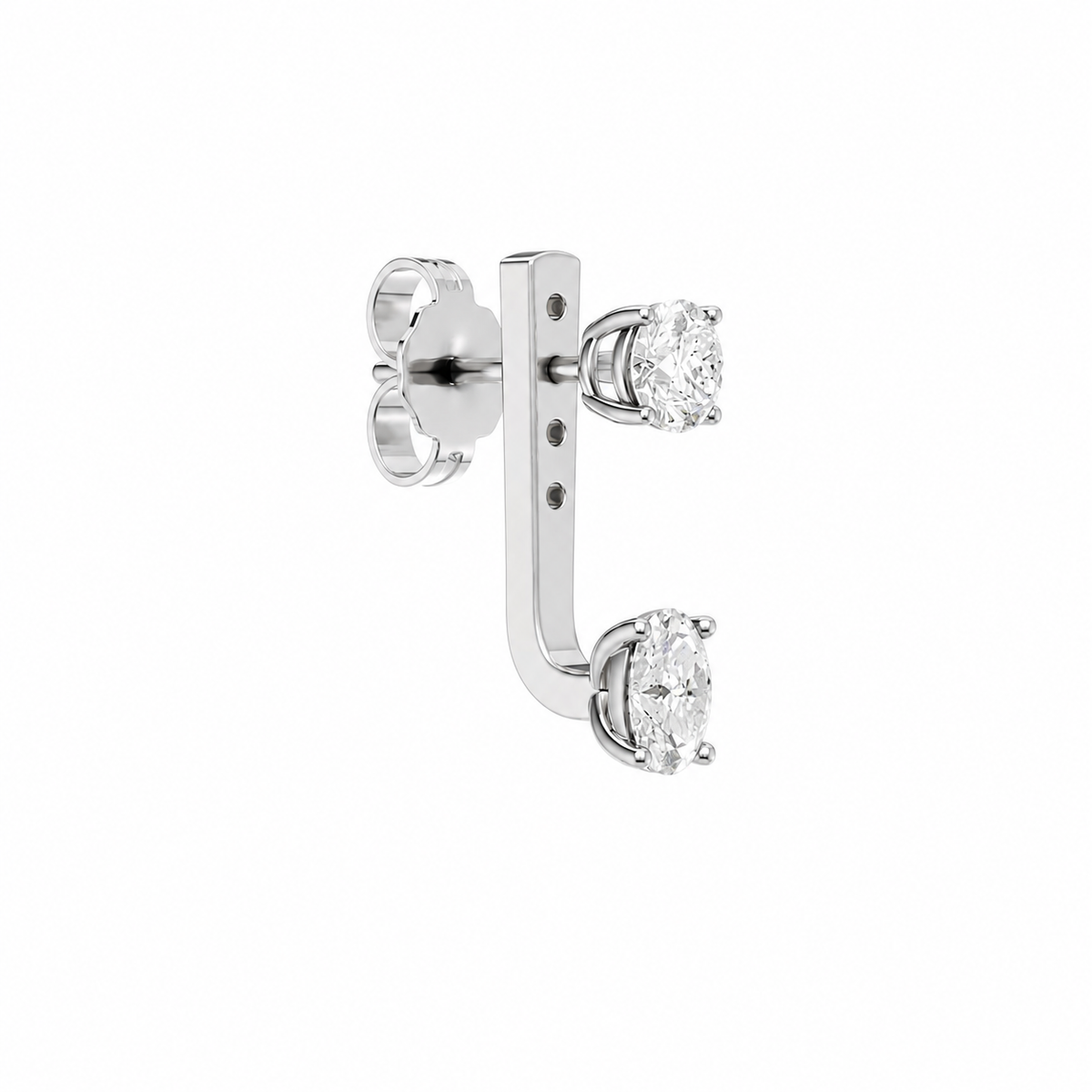 Skylar jacket round-oval earring