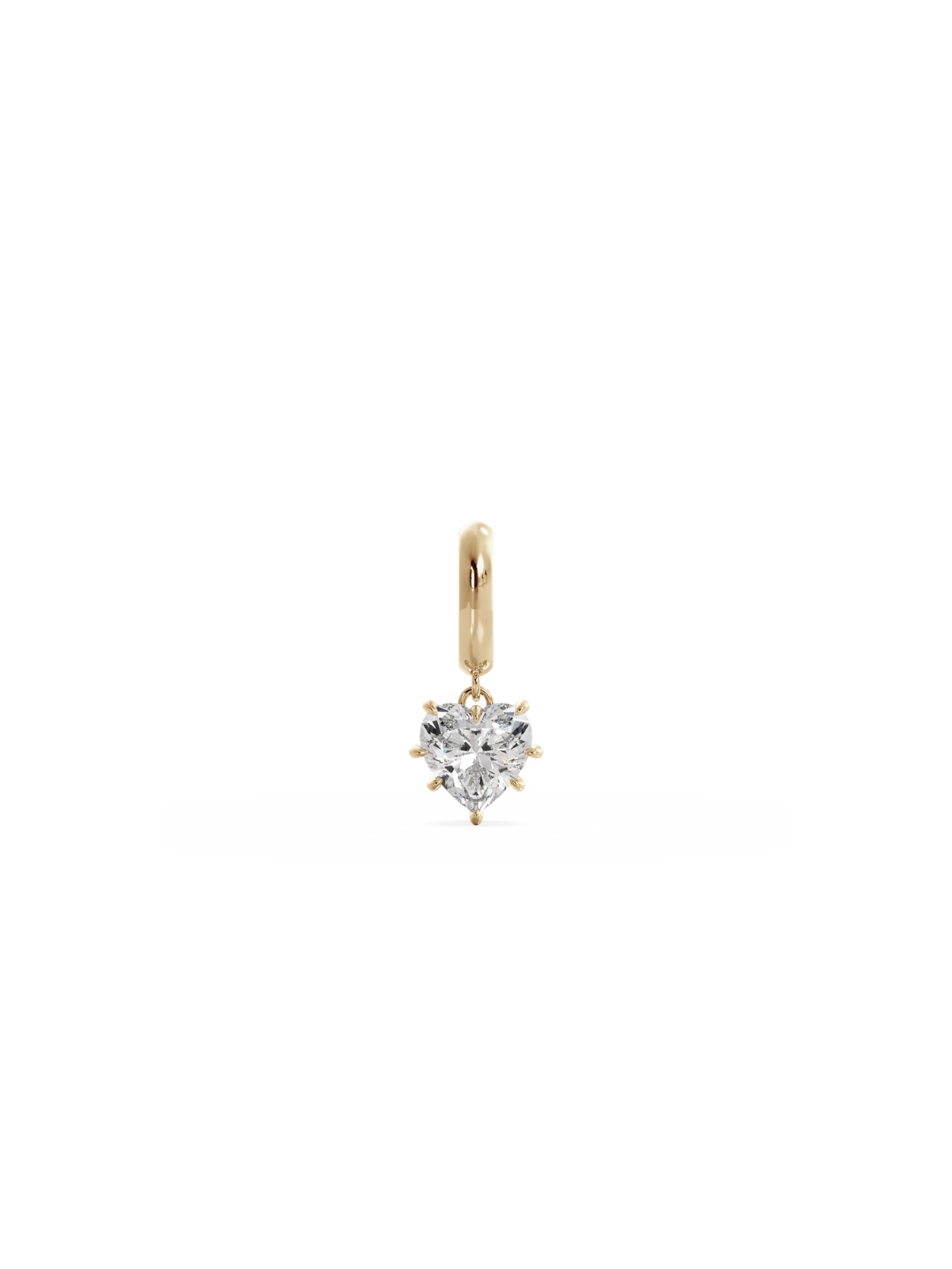 Ava heart solitare necklace
