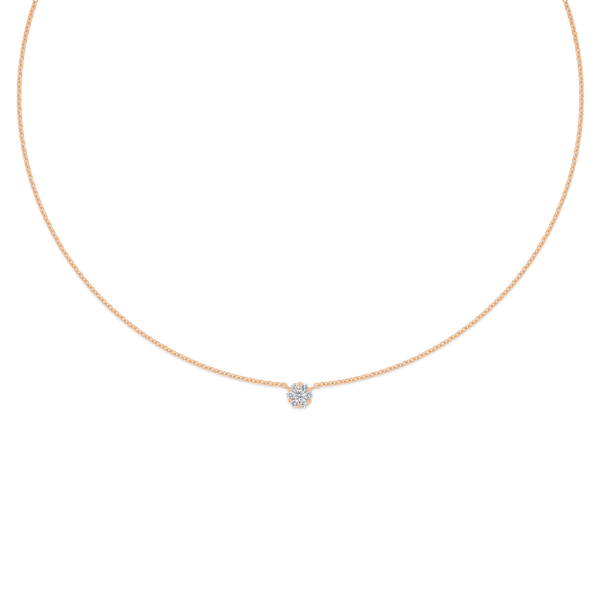 Ava round necklace