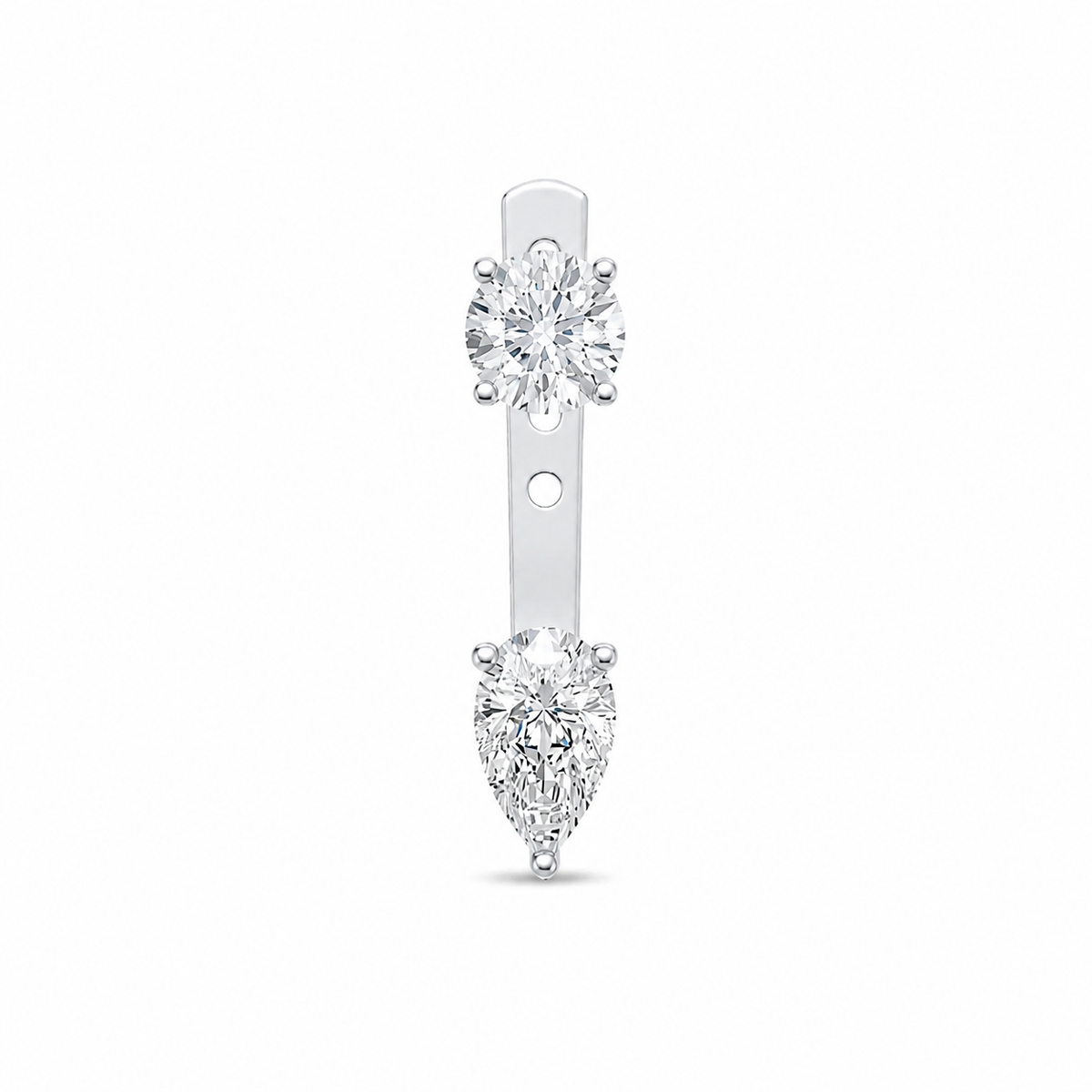 Skylar jacket round-pear earring
