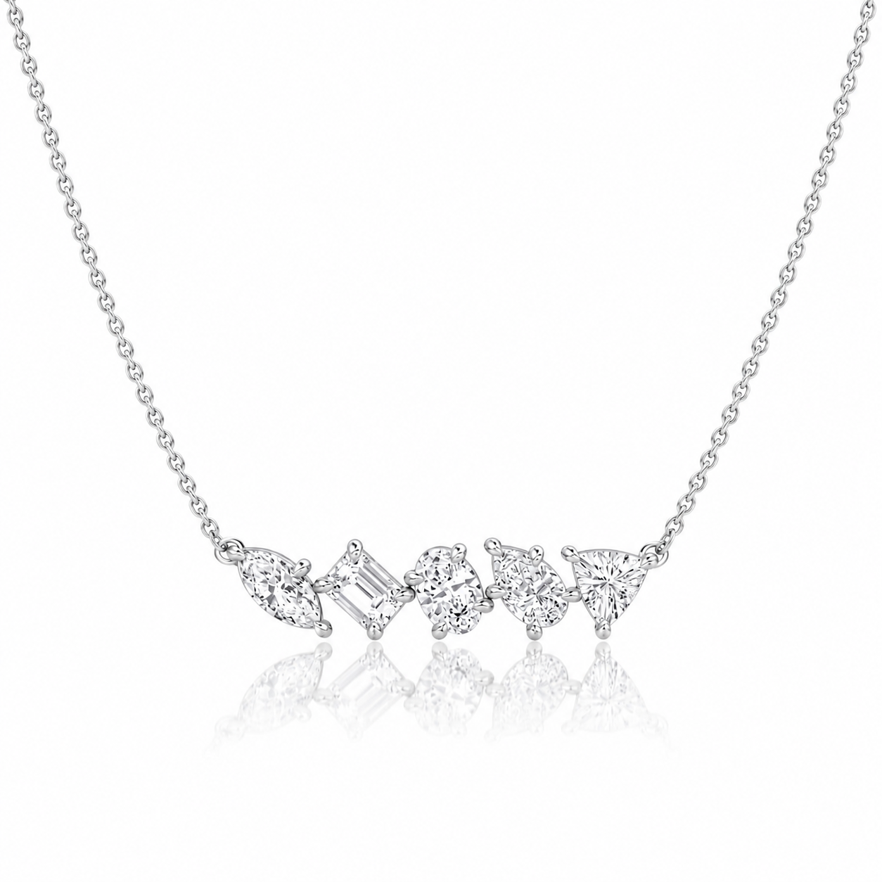 Noah five facet necklace