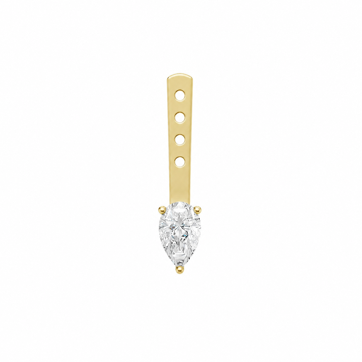 Skylar jacket round-pear earring