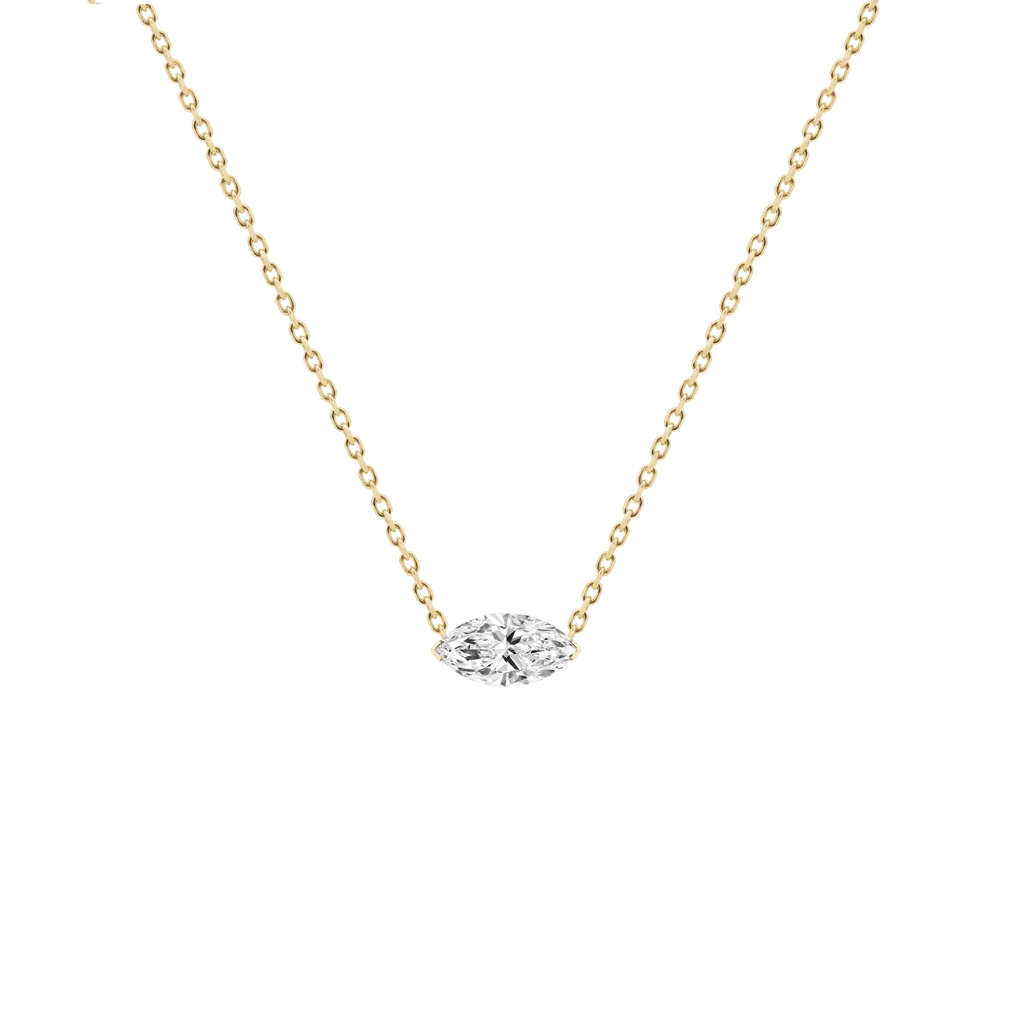 Eliote marquise solitare necklace