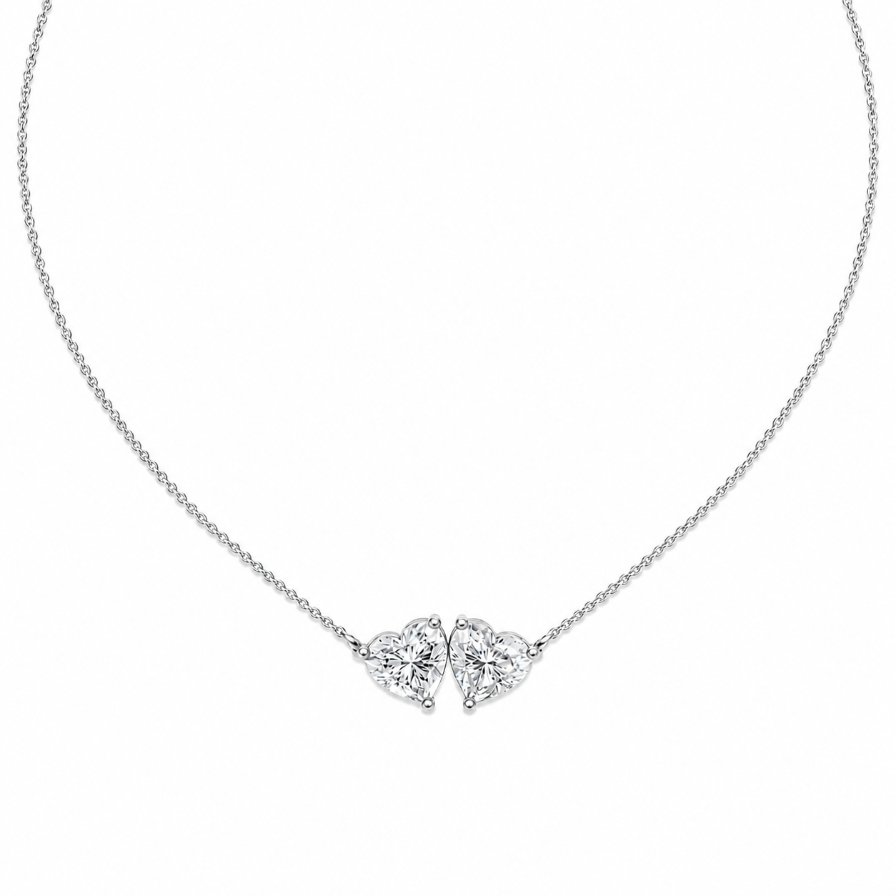 Billy duo heart chain necklace