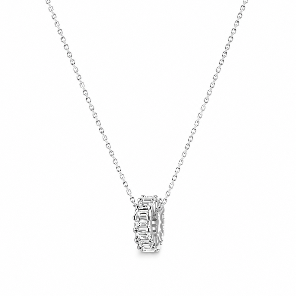 Carla emerald circle pendant