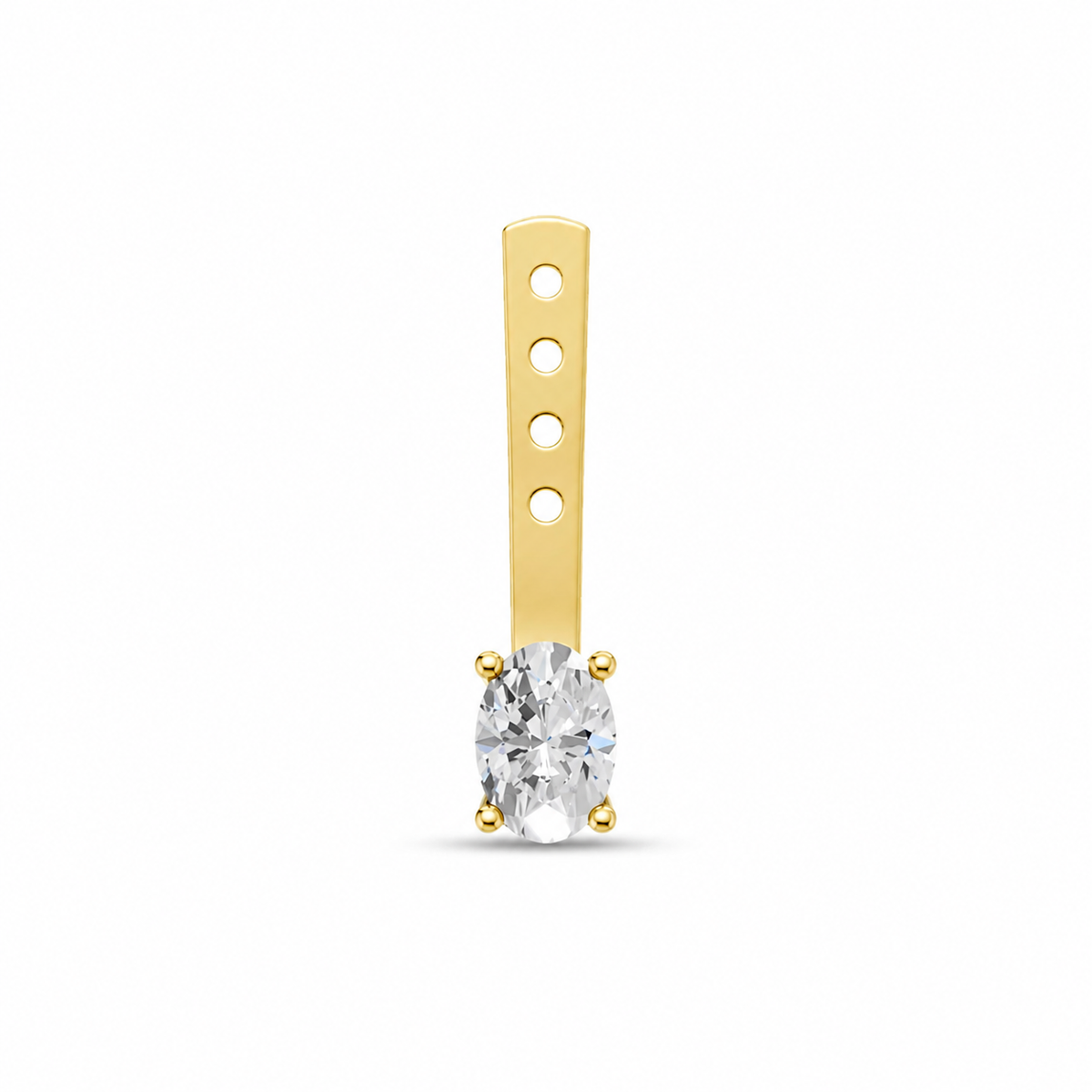 Skylar jacket round-oval earring
