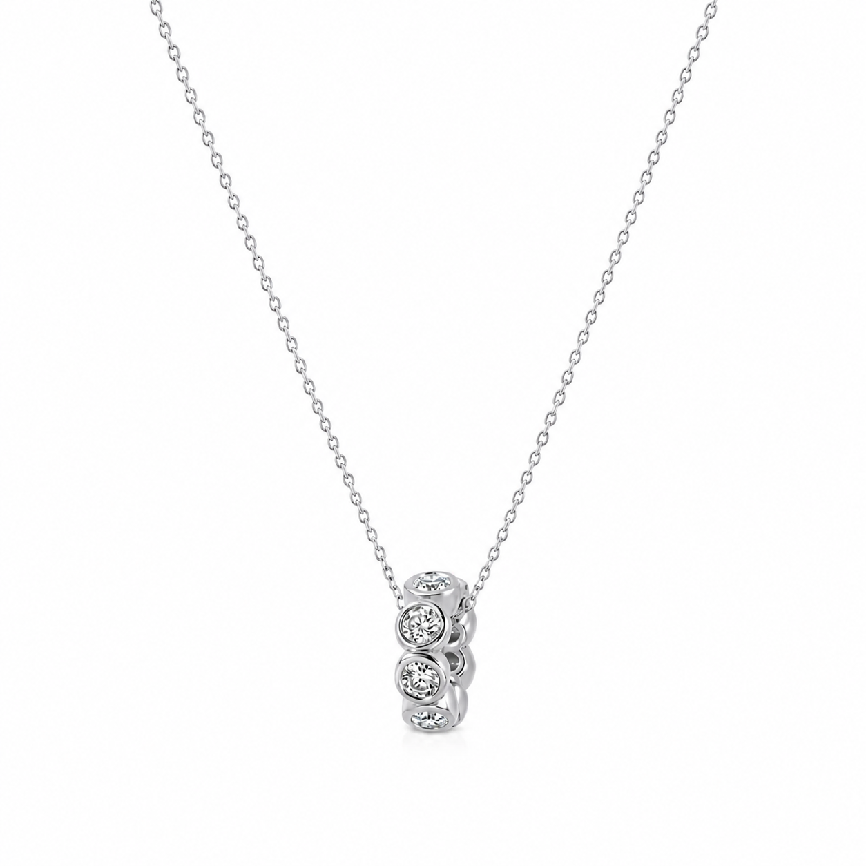 Carla round circle pendant