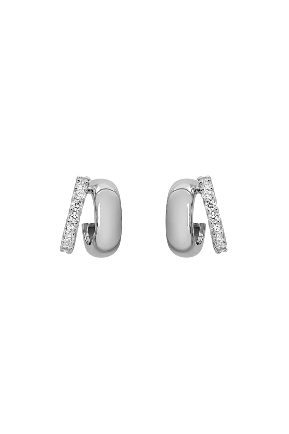 Band Diamond Earrings