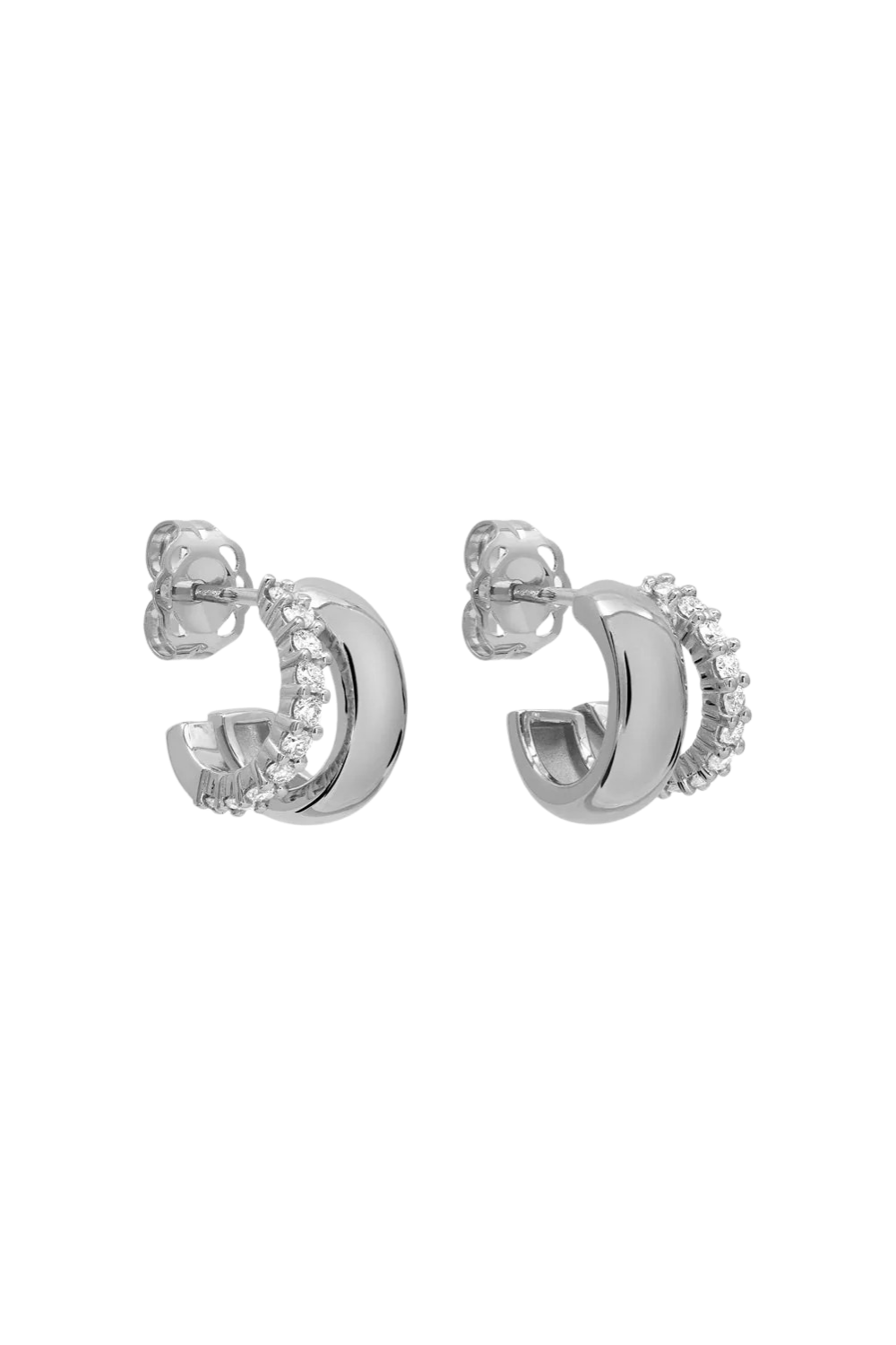Band Diamond Earrings