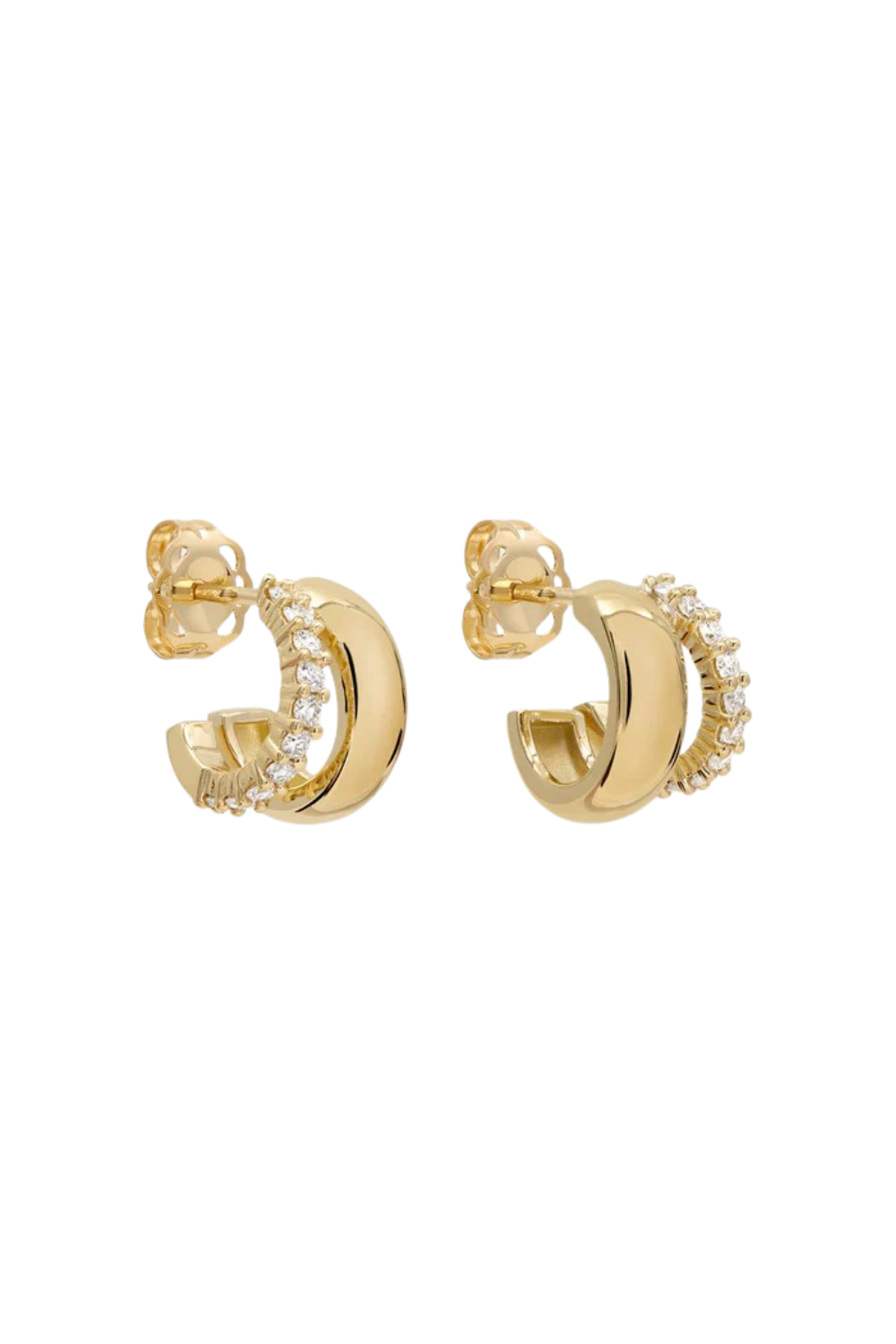 Band Diamond Earrings