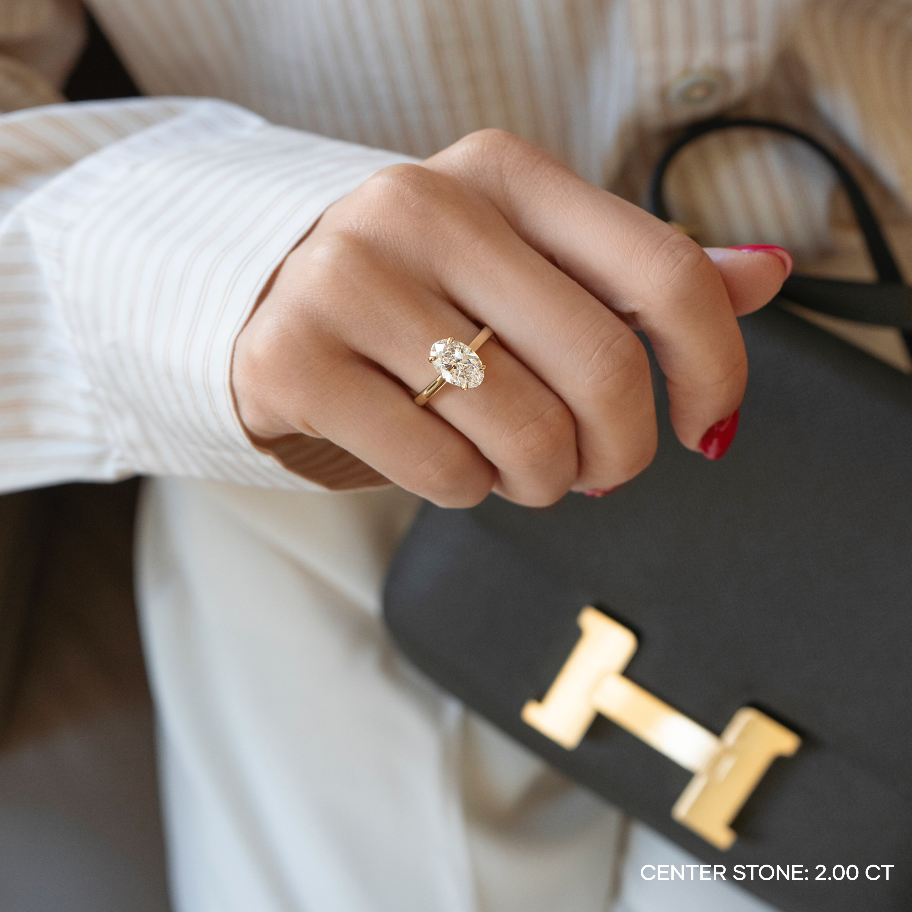 Alara Oval Solitaire Ring