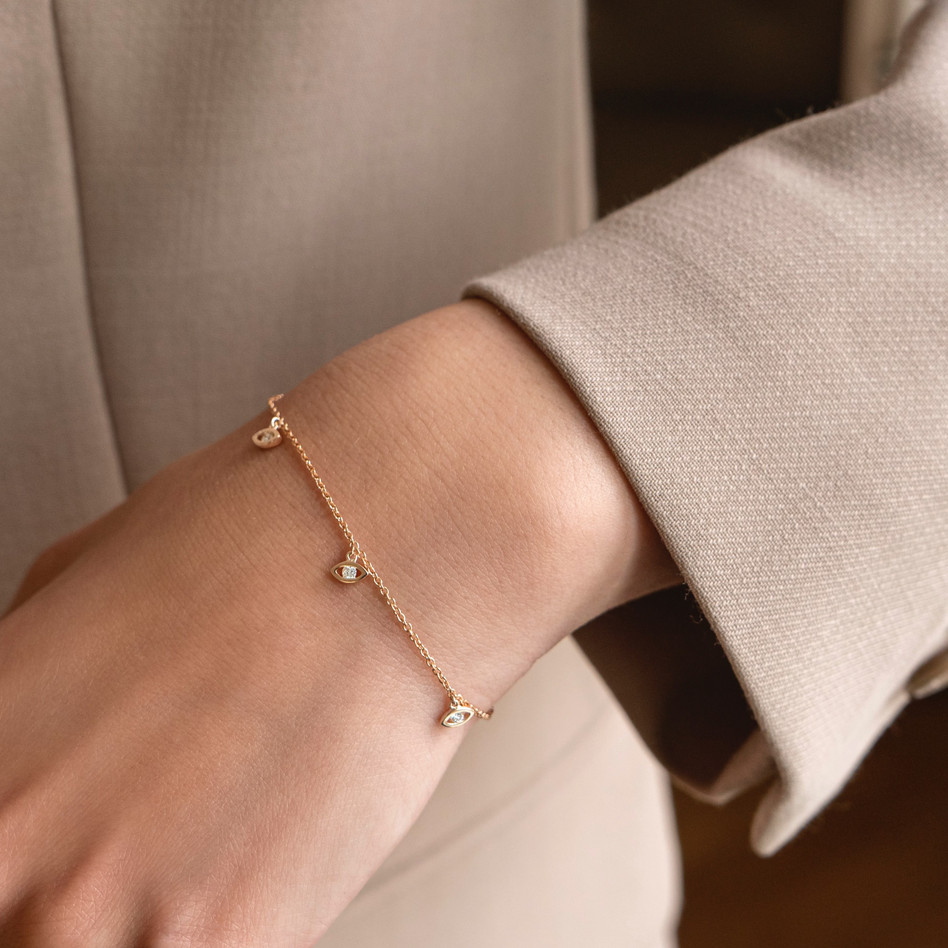 Evil Eye Diamond Bracelet