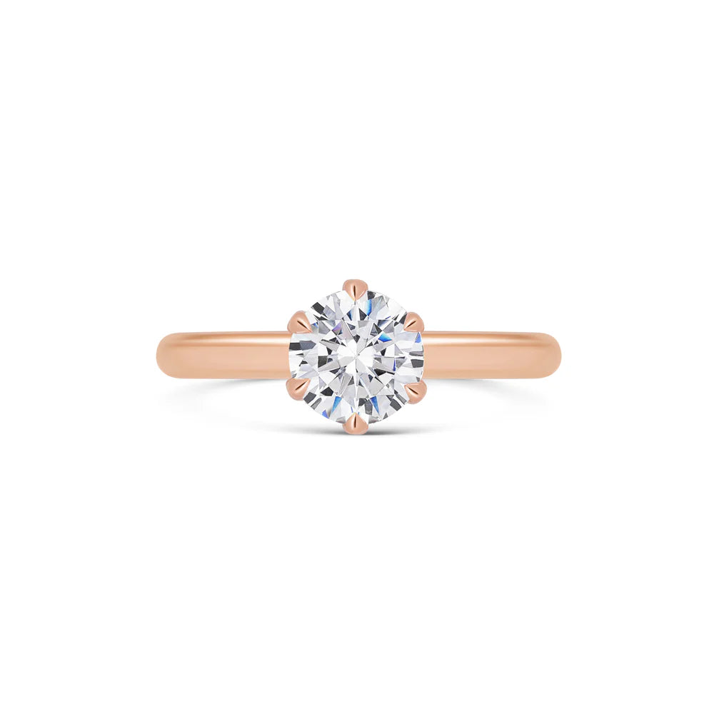 Chloe Round Brilliant Solitaire Ring