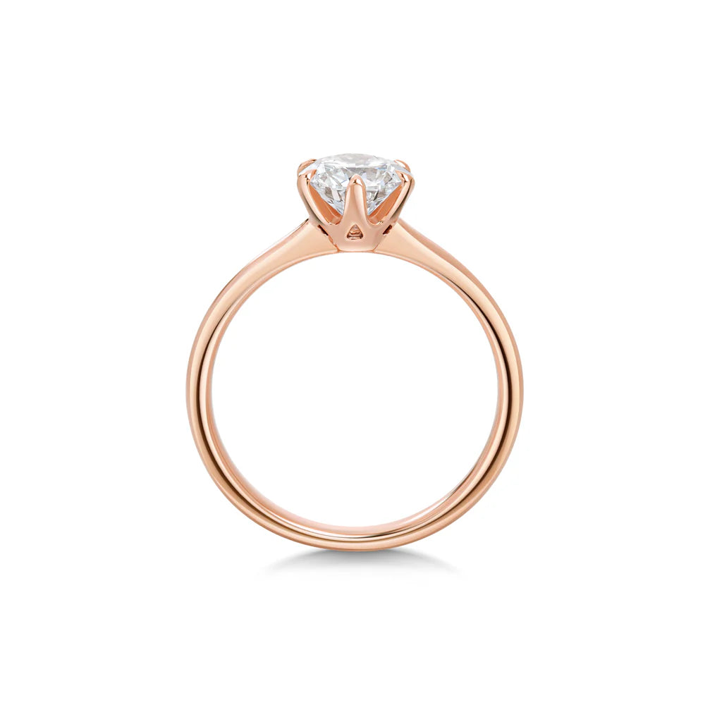 Chloe Round Brilliant Solitaire Ring