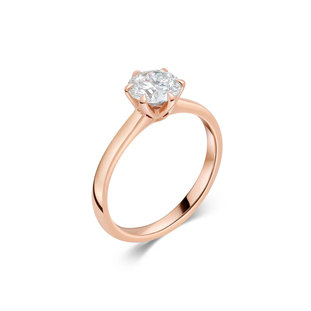 Chloe Round Brilliant Solitaire Ring