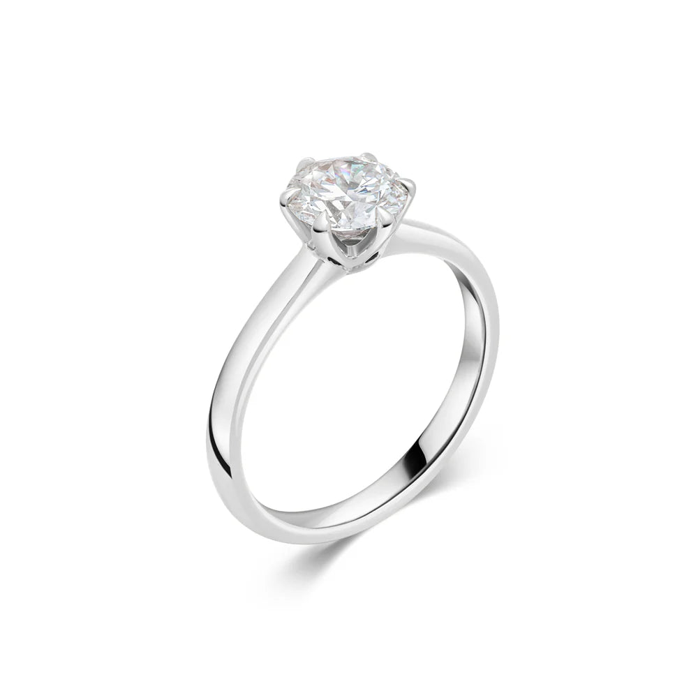 Chloe Round Brilliant Solitaire Ring