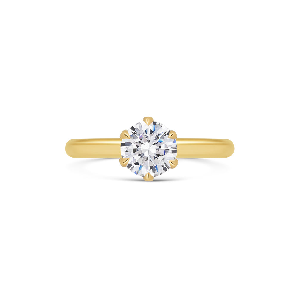 Chloe Round Brilliant Solitaire Ring