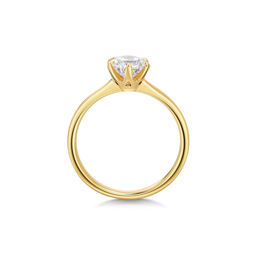 Chloe Round Brilliant Solitaire Ring