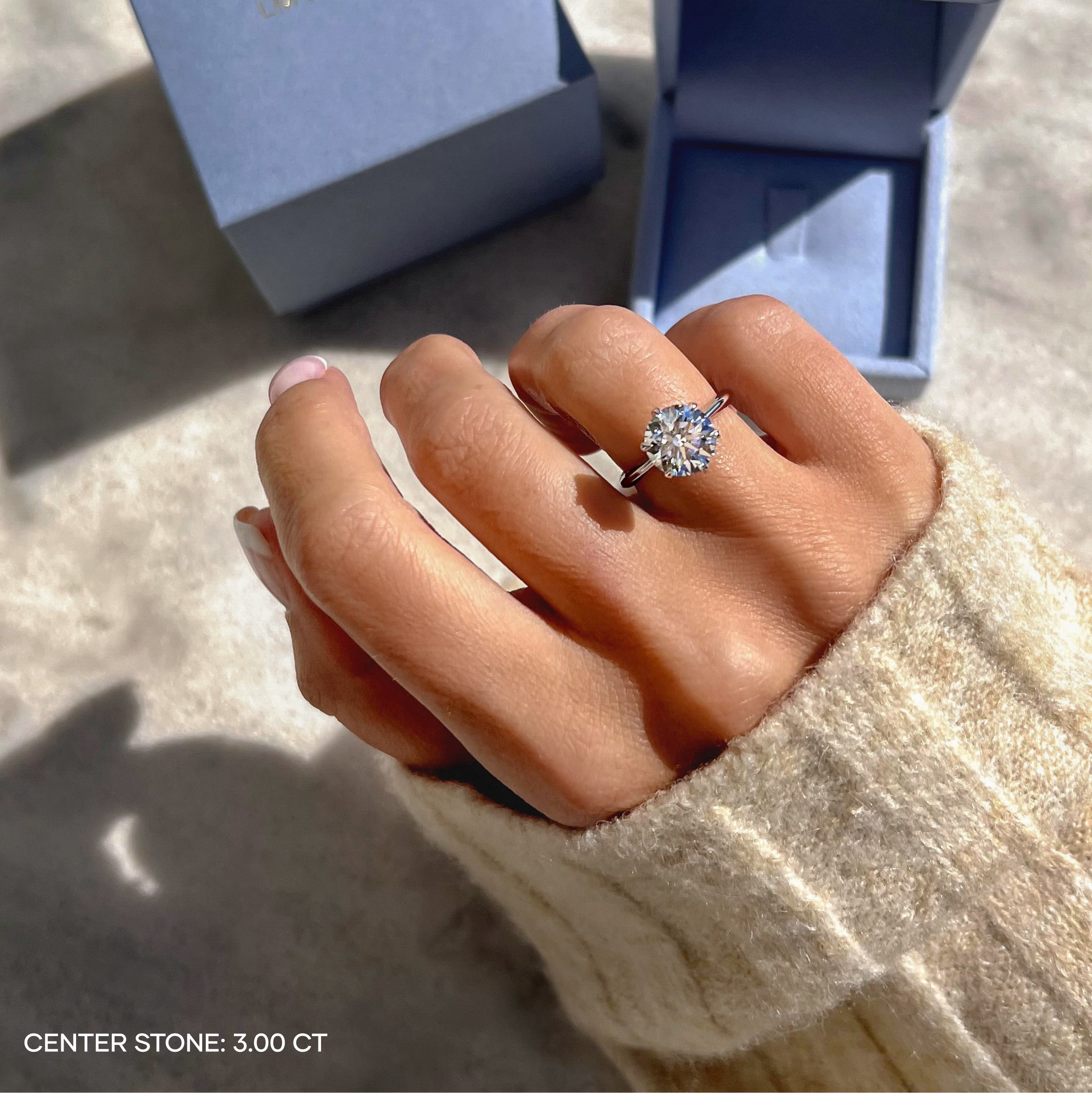 Chloe Round Brilliant Solitaire Ring