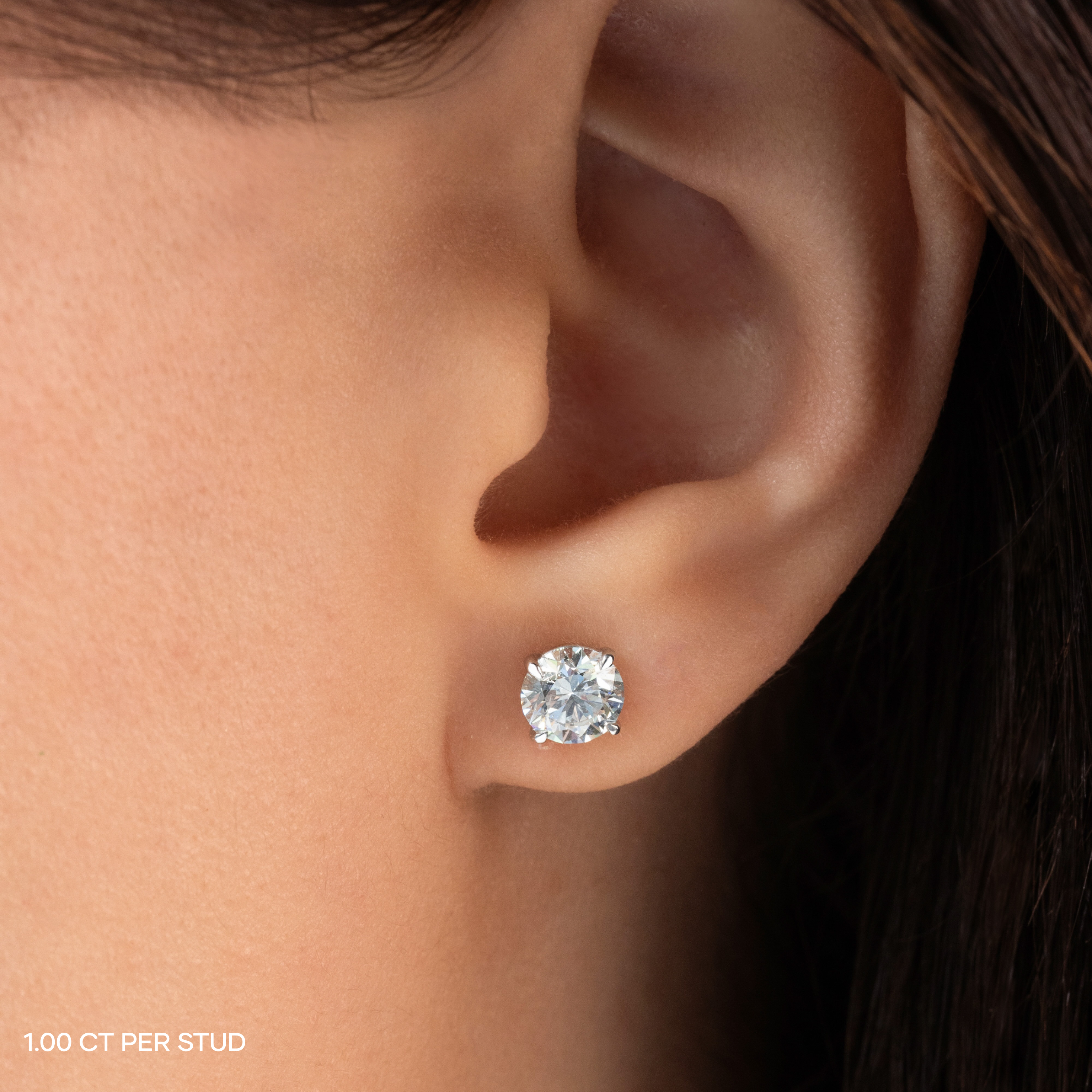 Kishani Aura 1.5ct Round Brilliant Studs
