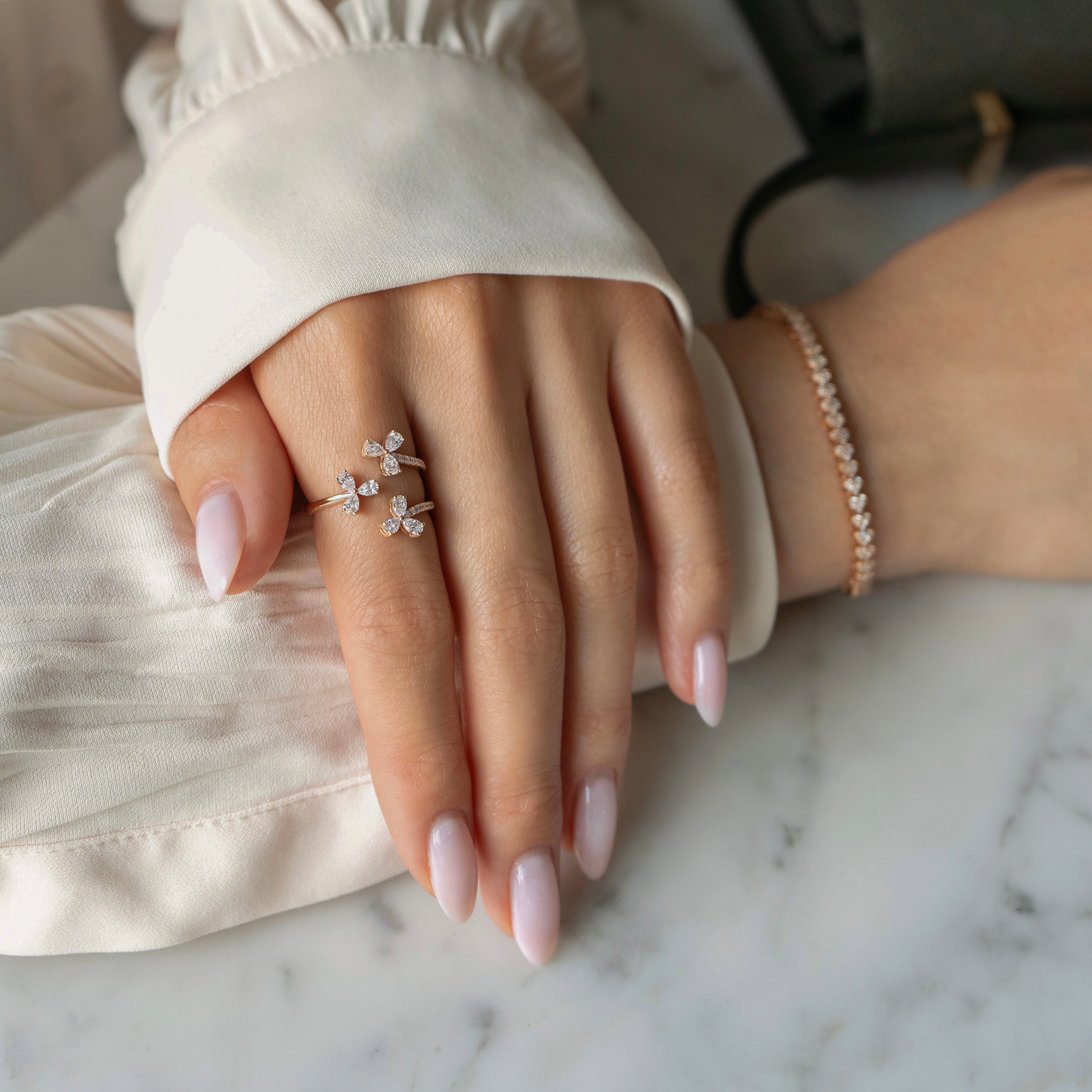 Ella Pear Blossom Ring
