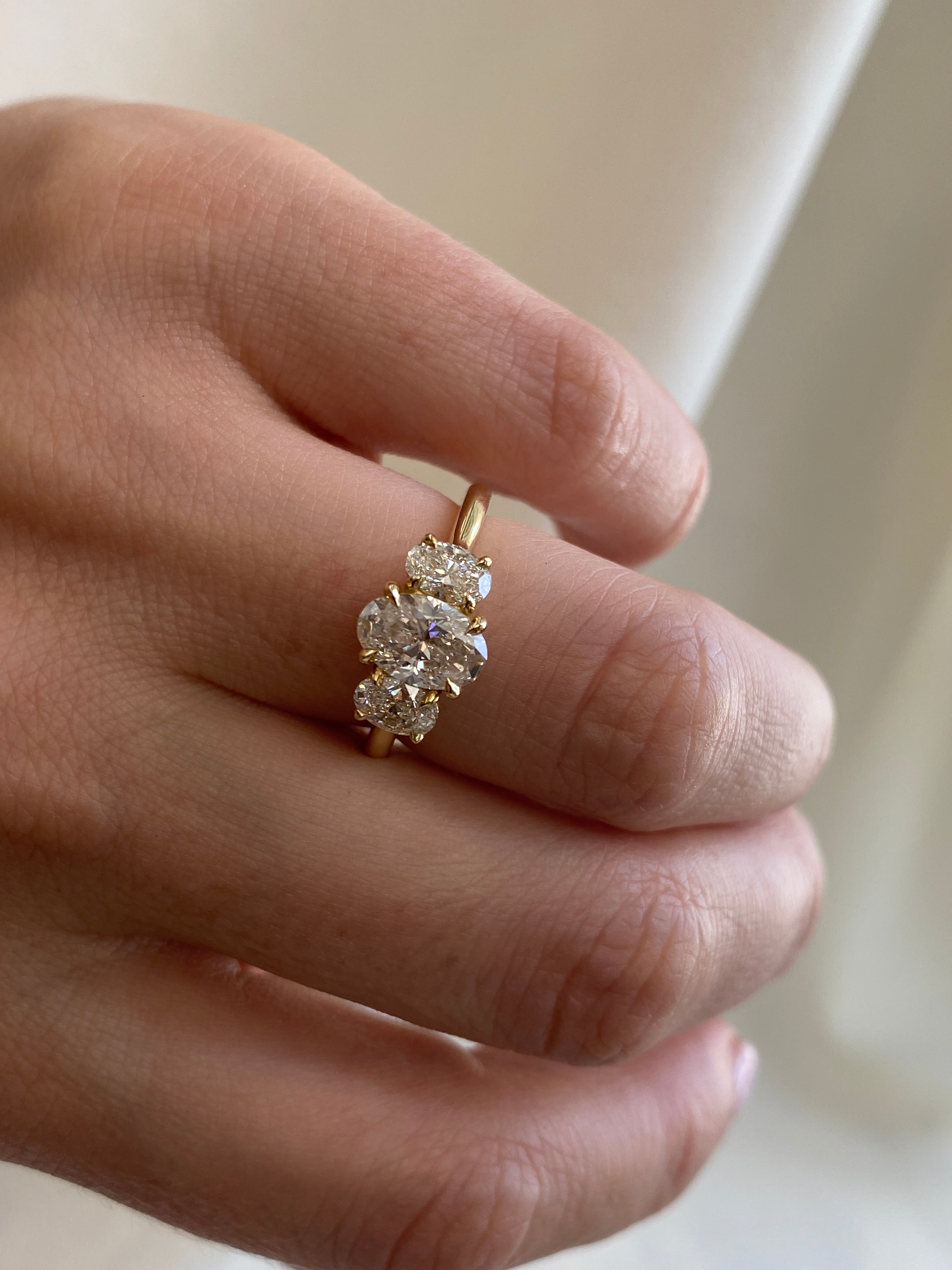 Kishani Celia Oval Trilogy Ring